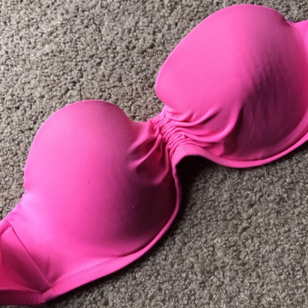 Victoria’s Secret pink bandeau bathing suit top
